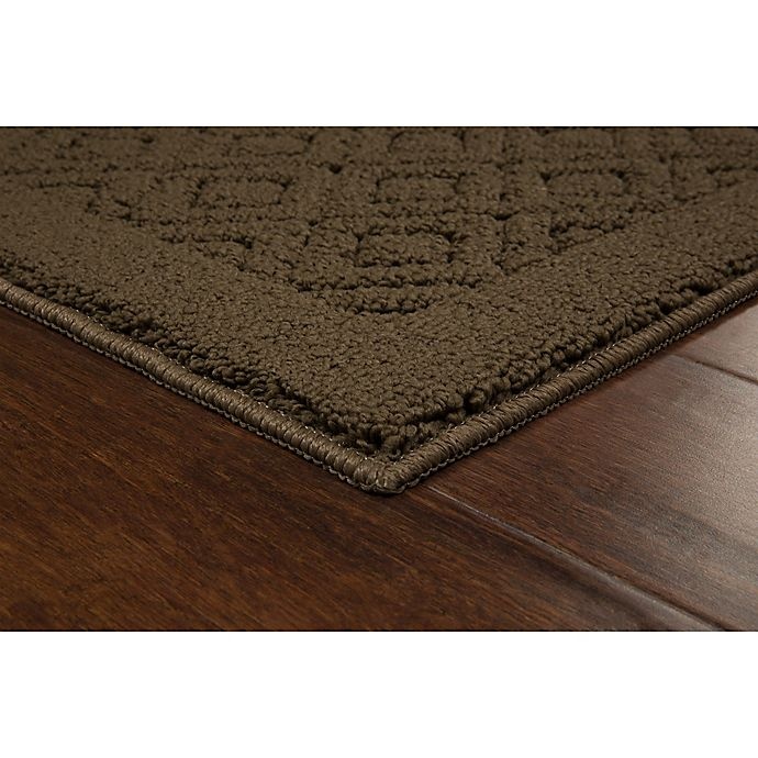 slide 2 of 7, Maples Rugs Diamond 1'6 x 2'5 Tufted Accent Rug - Brown, 1 ct