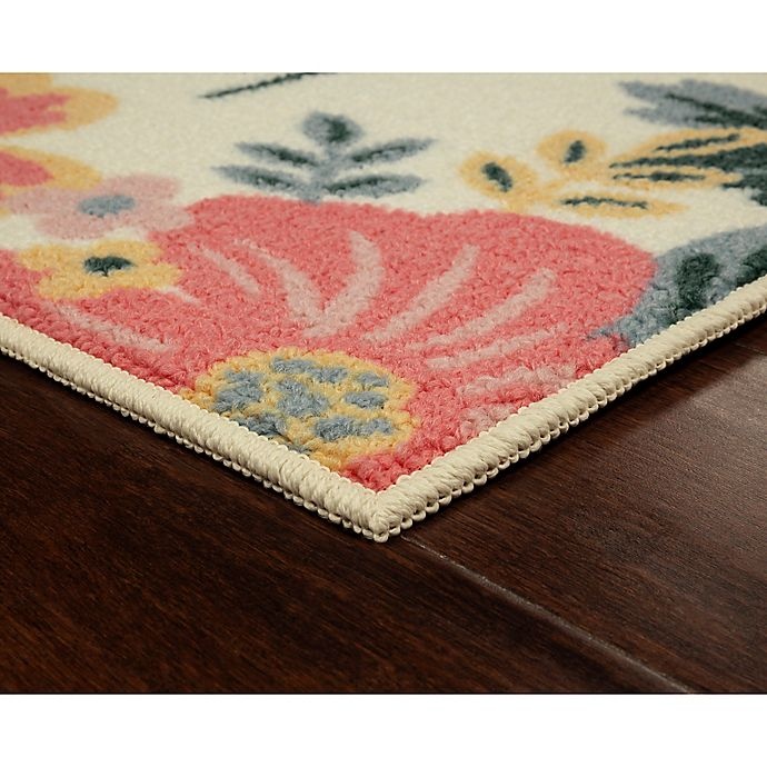 slide 2 of 7, Maples Spring Print Welcome'' Accent Rug'', 20 in x 34 in