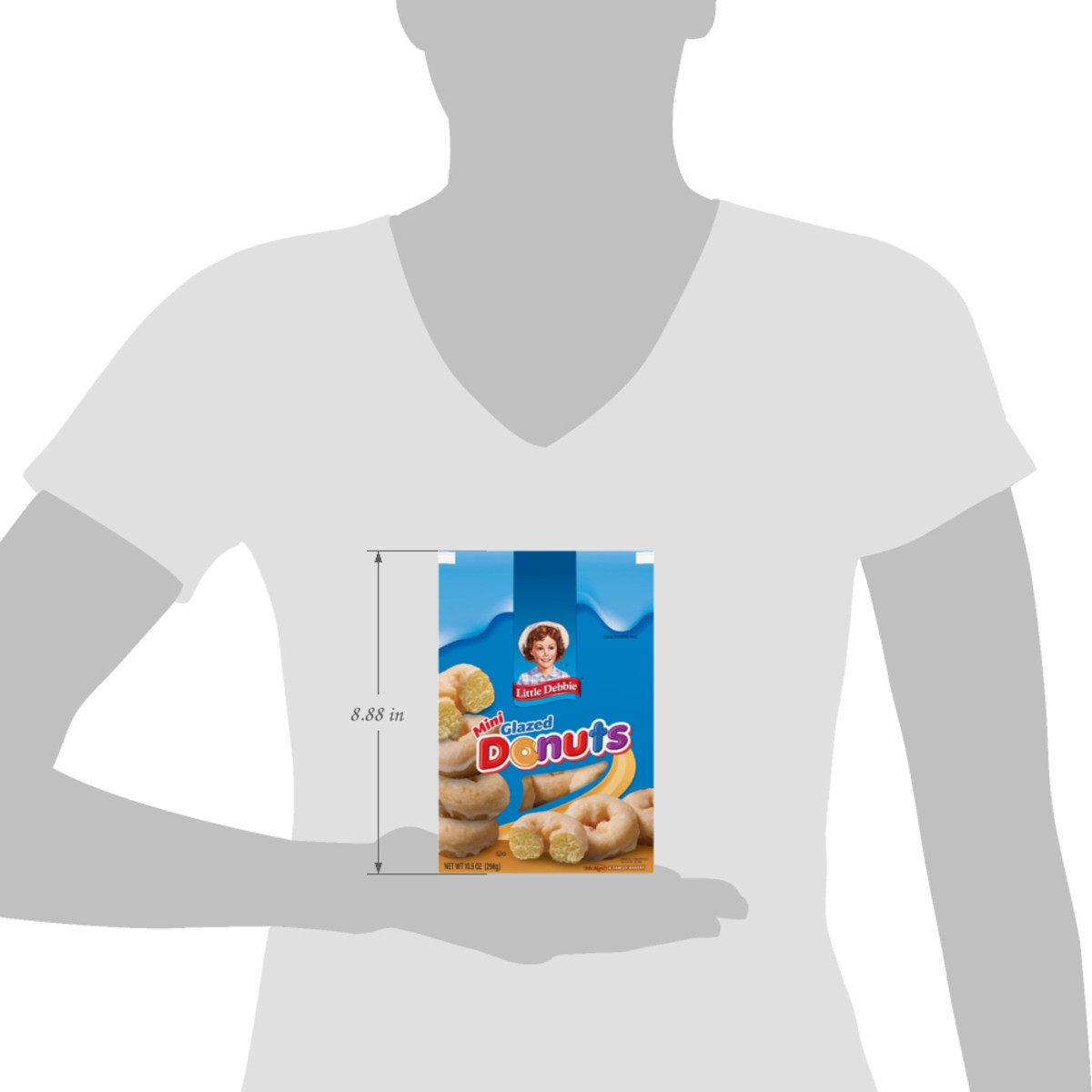 slide 14 of 14, Little Debbie Snack Cakes, Little Debbie Family Pack Glazed Mini Donuts (bagged), 10.5 oz