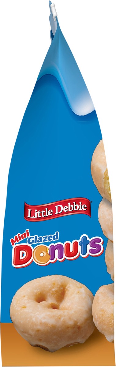 slide 7 of 14, Little Debbie Snack Cakes, Little Debbie Family Pack Glazed Mini Donuts (bagged), 10.5 oz