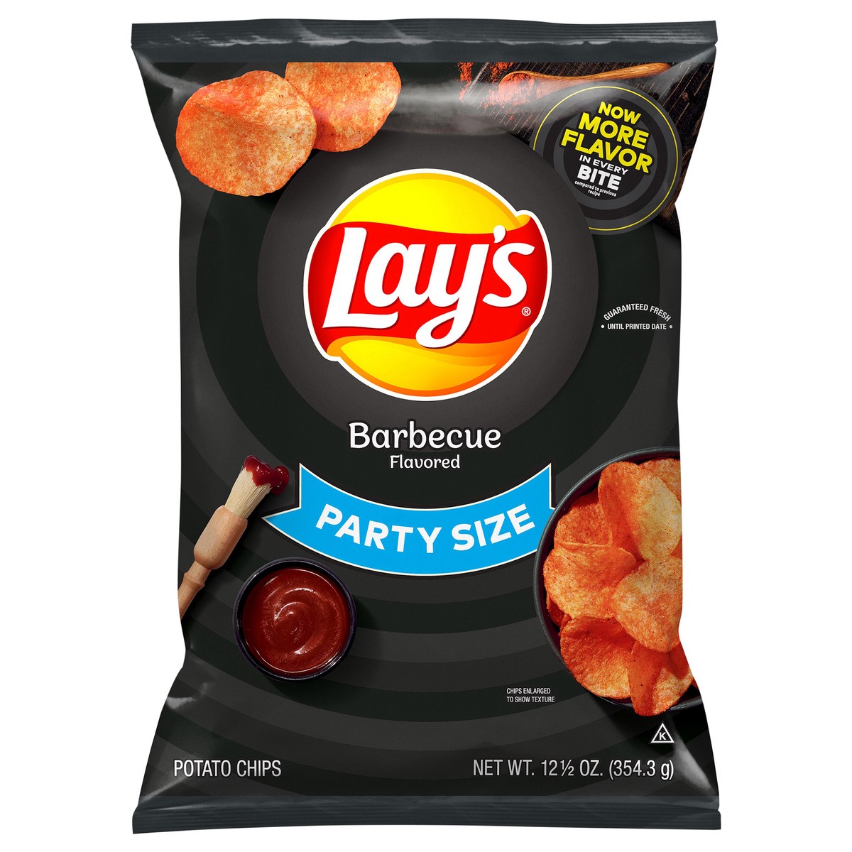 slide 7 of 8, Lay's Potato Chips Barbecue 12 1/2 Oz Party Size, 12.5 oz