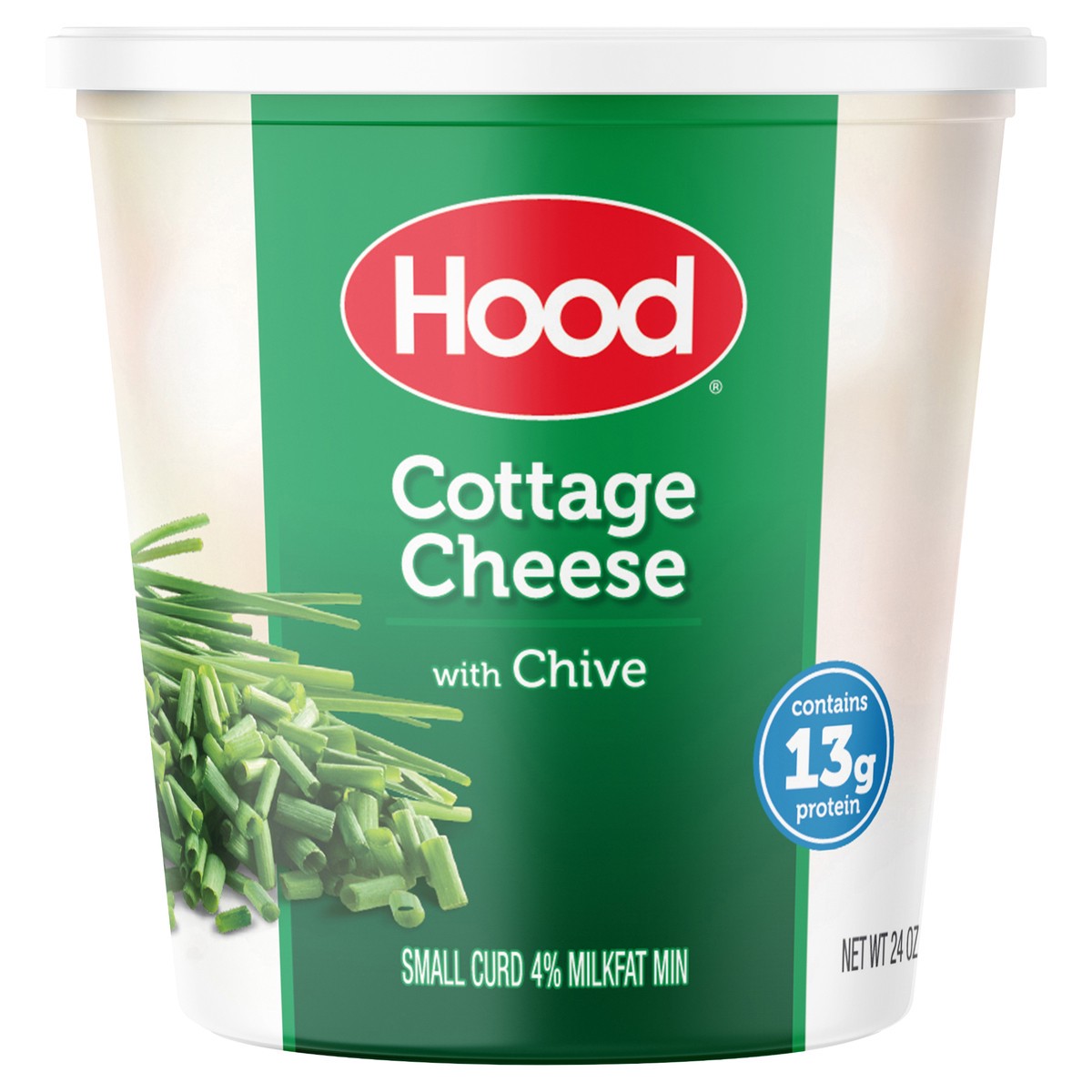 slide 1 of 8, Hood Cottage Cheese with Chive, 24 oz, 24 oz