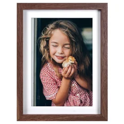 Malden Elements Walnut Matted Picture Frame 5x7/6x8