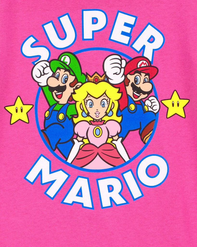 slide 2 of 2, Carter's Carters Kid Super Mario Tee Pink 10, 1 ct