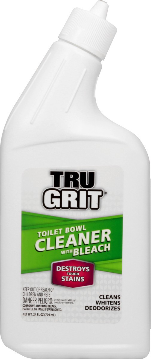 slide 7 of 9, Tru Grit Toilet Bowl Cleaner with Bleach, 24 oz
