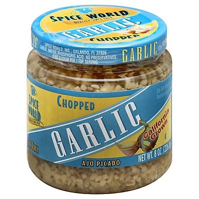 slide 1 of 1, Spice World Chopped Garlic, 8 oz