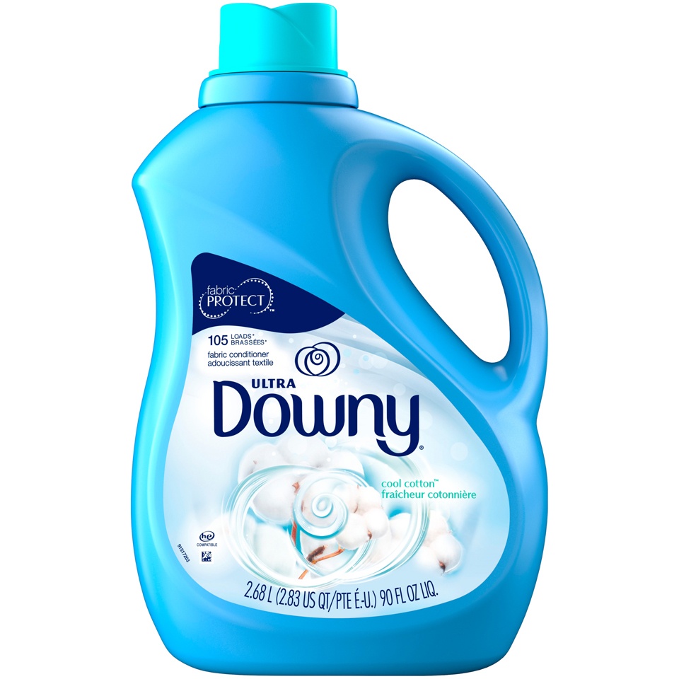 slide 1 of 1, Downy Ultra Cool Cotton Liquid Fabric Conditioner, 90 fl oz