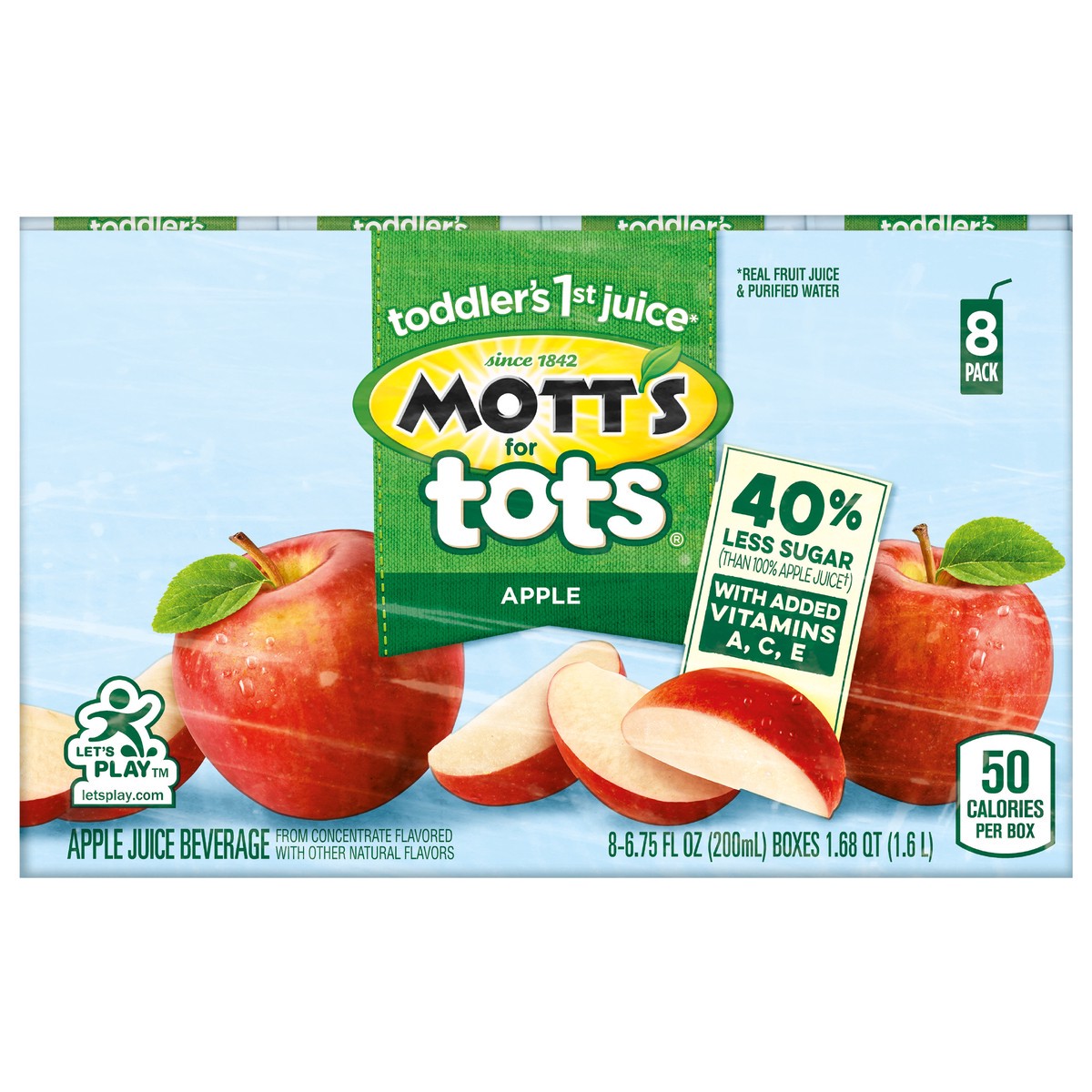 slide 4 of 12, Mott's for Tots Apple, 6.75 fl oz boxes, 8 pack, 8 ct