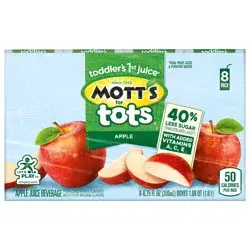 Mott's for Tots Apple, 6.75 fl oz boxes, 8 pack