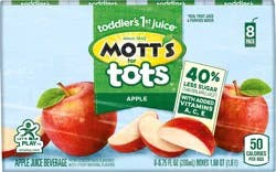 Mott's for Tots Apple Juice Beverage 8 - 6.75 fl oz Boxes