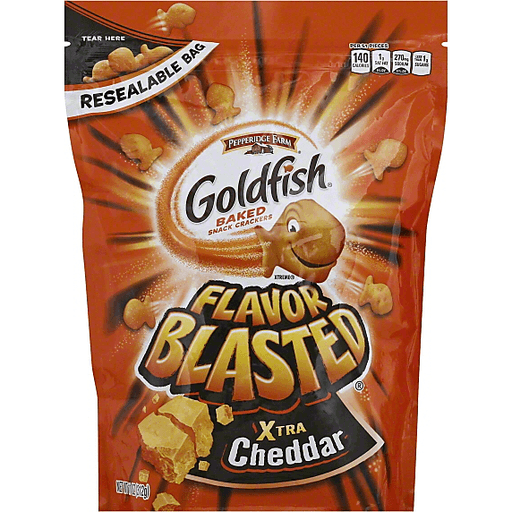 Goldfish Flavor Blasted Xtra Cheddar Baked Snack Crackers 11 oz Shipt