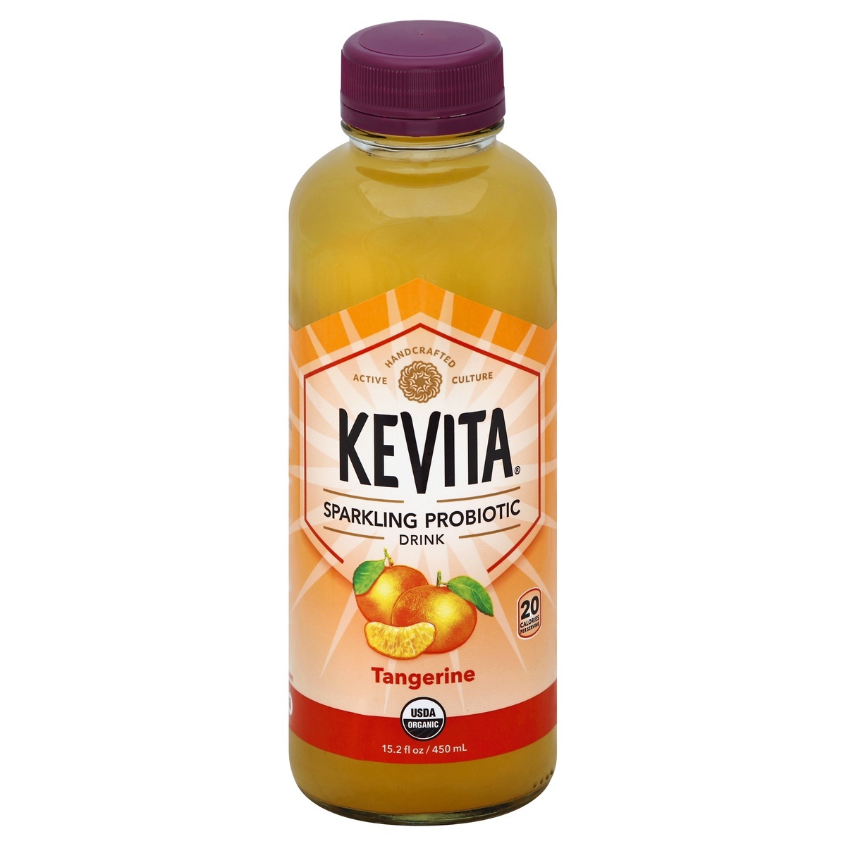 slide 1 of 3, KeVita Sparkling Probiotic Drink Tangerine 15.2 Fl Oz, 15.2 fl oz