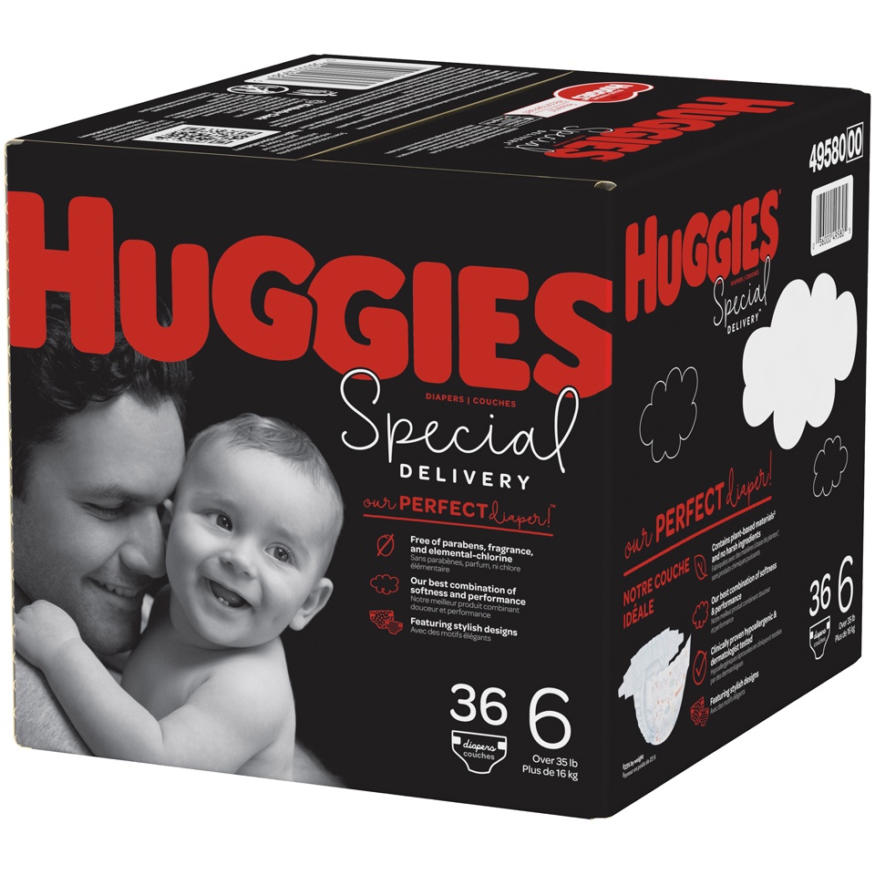 slide 3 of 3, Huggies Special Delivery Size Disposable Diapers, 26 ct; Size 6