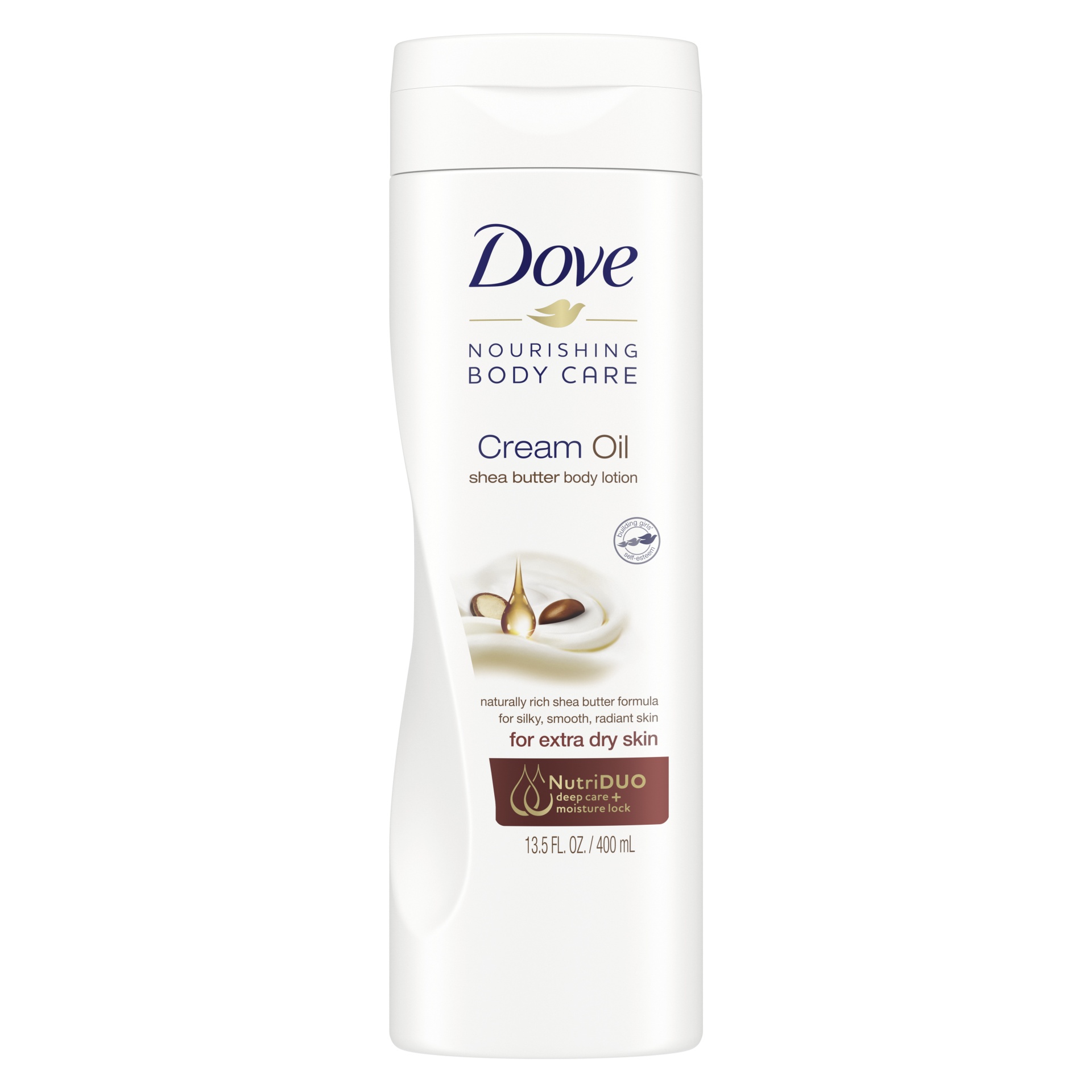 slide 1 of 5, Dove Beauty Dove Cream Oil Shea Butter Body Lotion, 13.5 oz