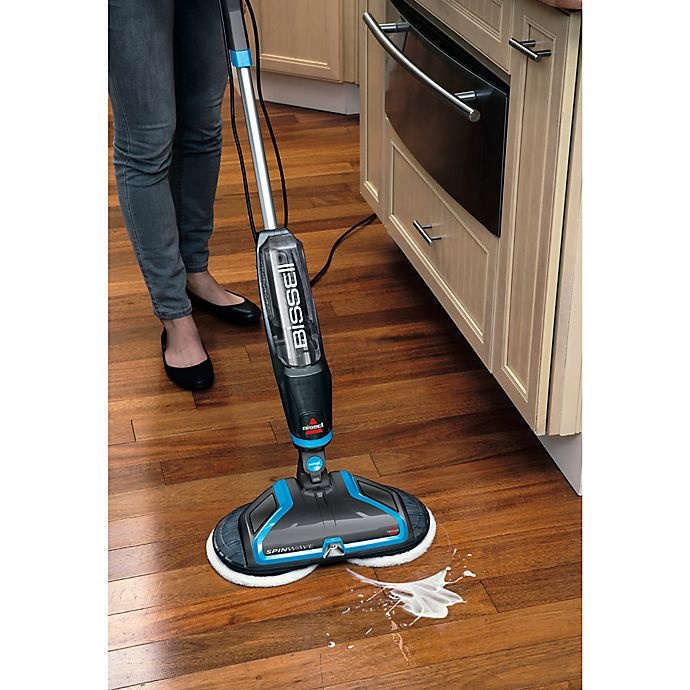 slide 4 of 5, Bissell SpinWave Plus Hard Floor Mop - Titanium, 1 ct