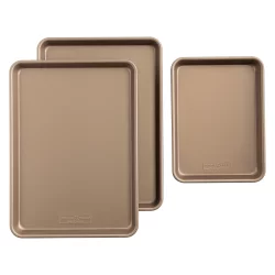 Nordic Ware Gold Baking Sheets, Set of 3