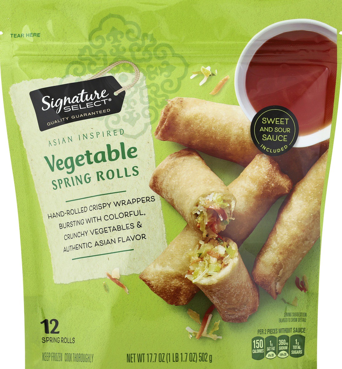 slide 2 of 2, Signature Select Spring Rolls 12 ea, 12 ct