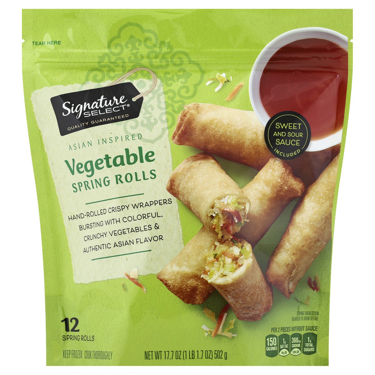 slide 1 of 2, Signature Select Spring Rolls 12 ea, 12 ct