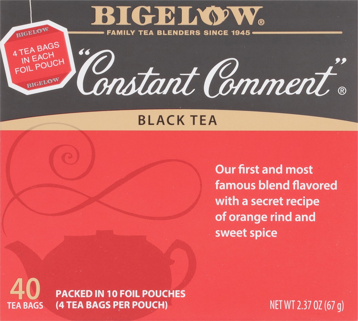 slide 4 of 9, Bigelow Constant Comment Black Tea 40 Tea Bags - 40 ct, 40 ct