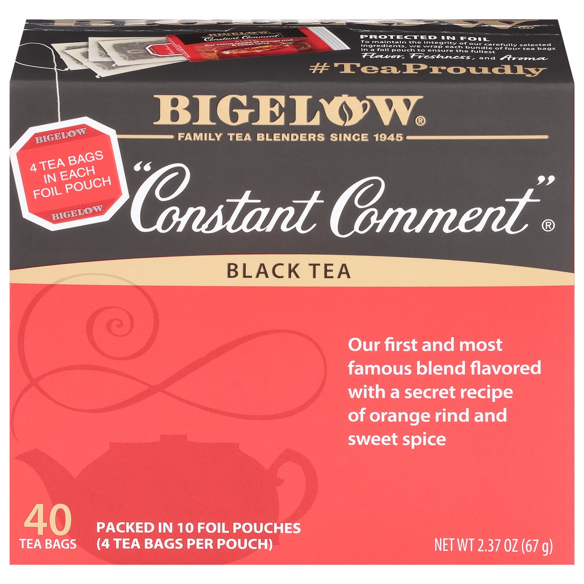 slide 1 of 9, Bigelow Constant Comment Black Tea 40 Tea Bags - 40 ct, 40 ct