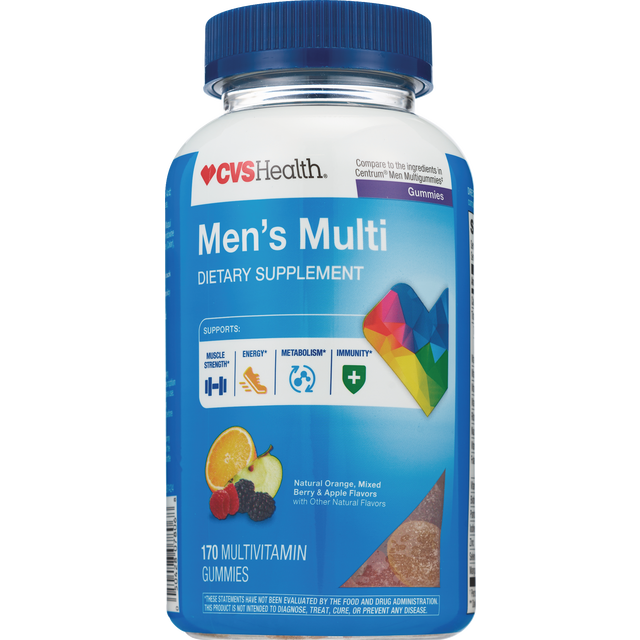 slide 1 of 1, CVS Health Men's Multivitamin Gummies, 170 Ct, 170 ct