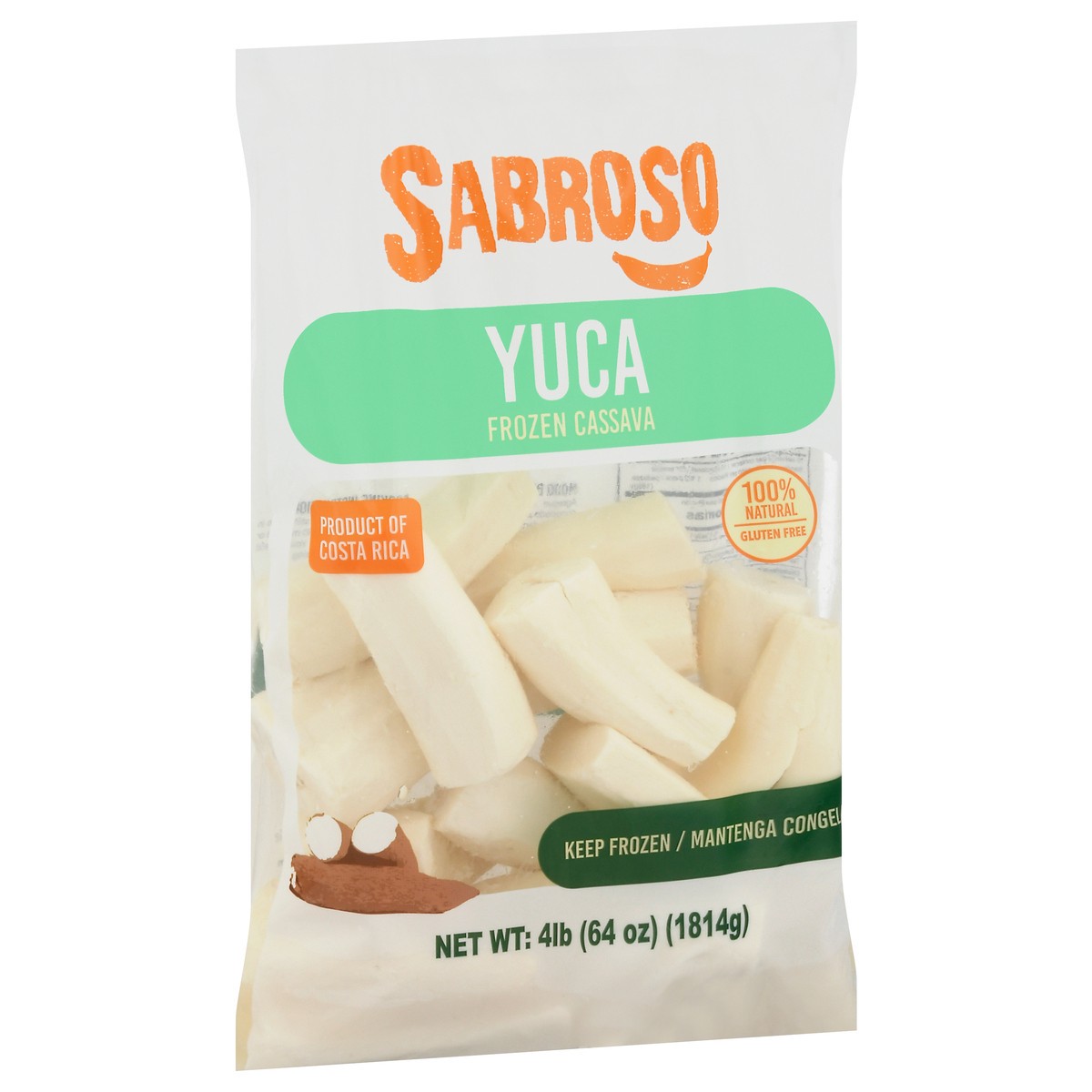 slide 4 of 13, Sabroso Frozen Peeled Yuca, 4 lb