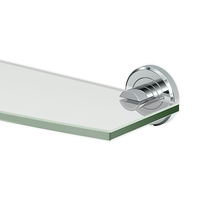 slide 2 of 2, Gatco Latitude II Minimalist Glass Shelf - Chrome, 1 ct