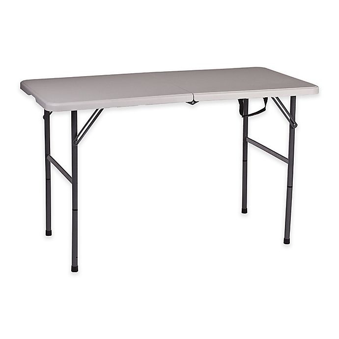 slide 1 of 6, Stansport Folding Camp Table - White, 48 in