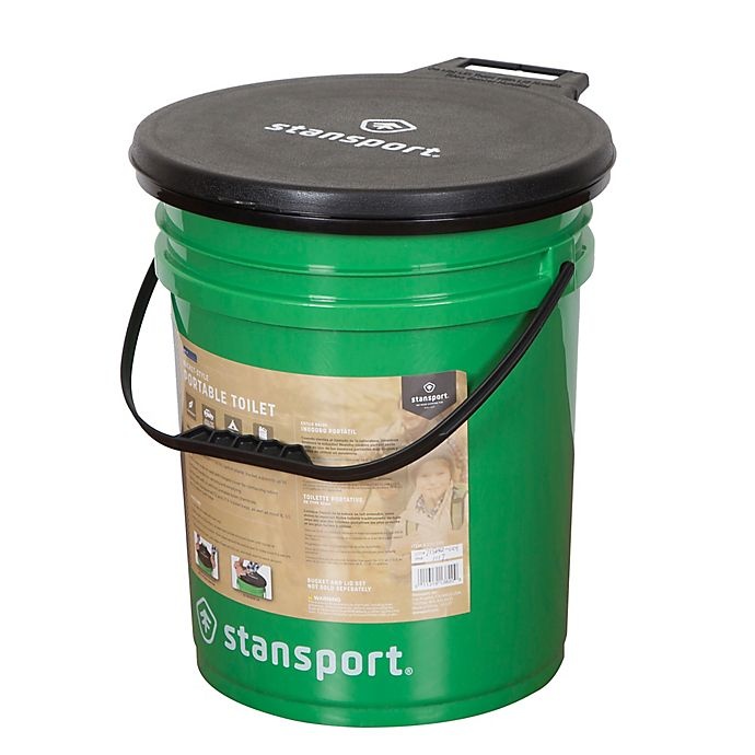 slide 3 of 3, Stansport Toilet Bucket - Green, 1 ct