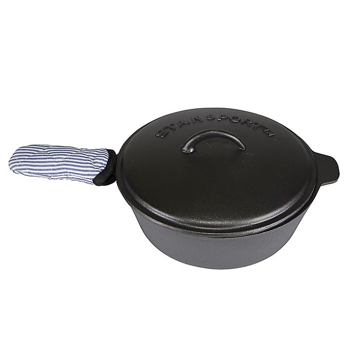 slide 4 of 9, Stansport Cast Iron Outdoor Cookware Set, 5 ct