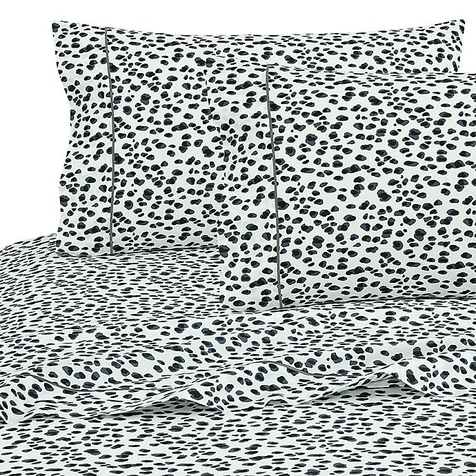 slide 1 of 2, SALT Cheetah 100% Cotton Queen Sheet Set, 1 ct