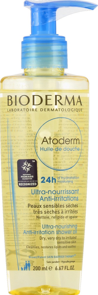 slide 1 of 6, Bioderma Atoderm Shower Oil 6.67 oz, 6.67 oz