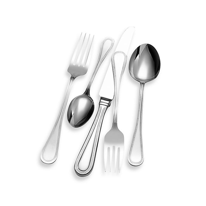 slide 1 of 1, Wallace Continental Bead Flatware Set, 65 ct