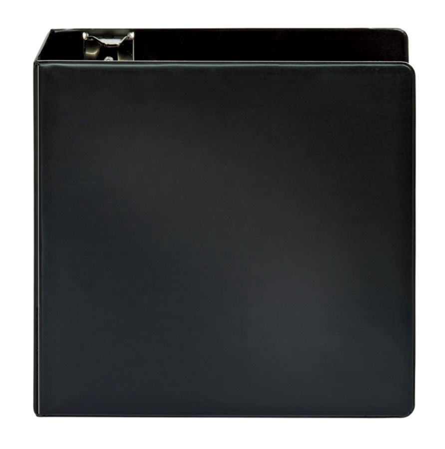 slide 4 of 5, Office Depot Brand Durable Slant D-Ring Binder, 5'' Rings, 65% Recycled, Black, 1 ct