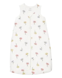 Carter's Baby 2-Way Zip Floral PurelySoft Wearable Blanket Ivory L