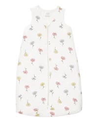 Carter's Baby 2-Way Zip Floral PurelySoft Wearable Blanket Ivory L