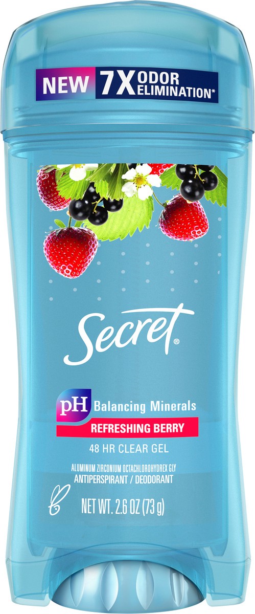 slide 3 of 3, Secret Fresh Clear Gel Antiperspirant & Deodorant Berry - 2.6oz, 2.6 oz