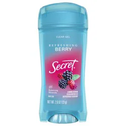 Secret Fresh Clear Gel Deodorant for Women, Berry, 2.6 oz