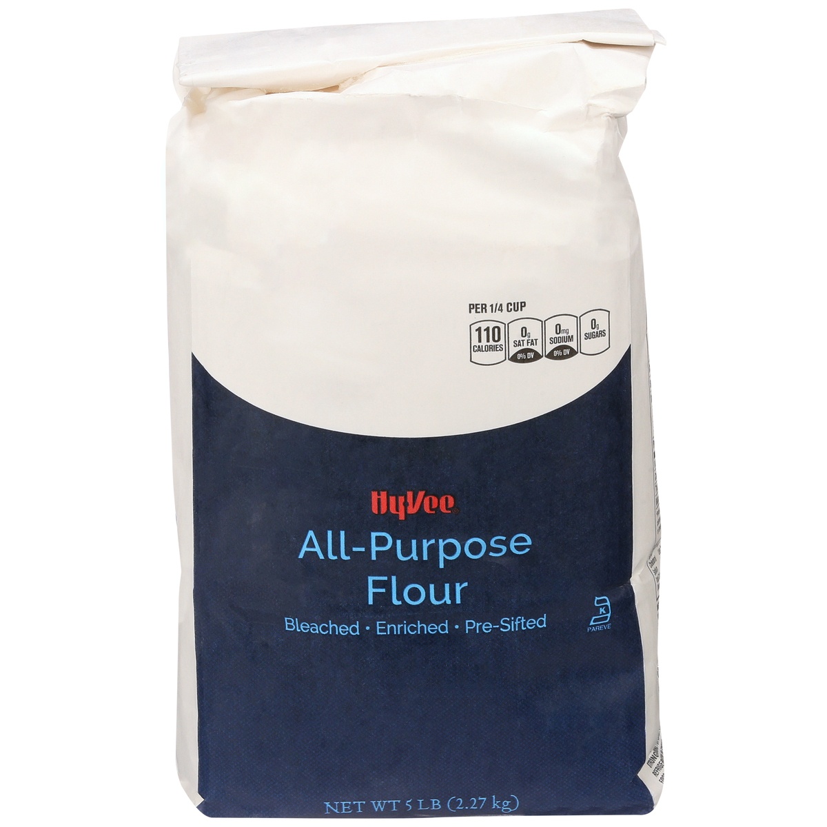 slide 1 of 1, Hy-vee Bleached Enriched Pre-sifted All-purpose Flour, 5 lb