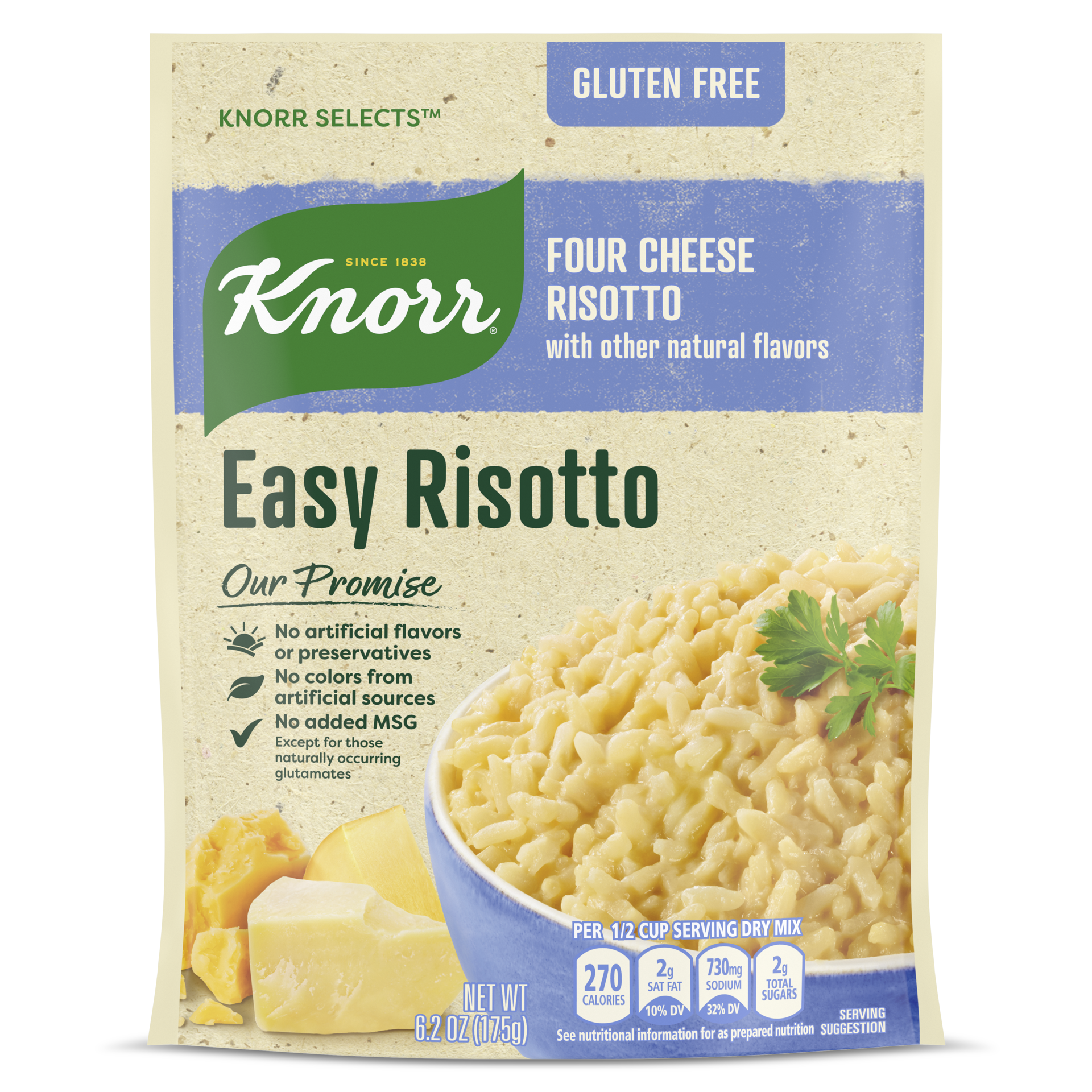 slide 3 of 4, Knorr Selects Rice Side Dish Four Cheese Risotto, 6.2 oz, 6.2 oz