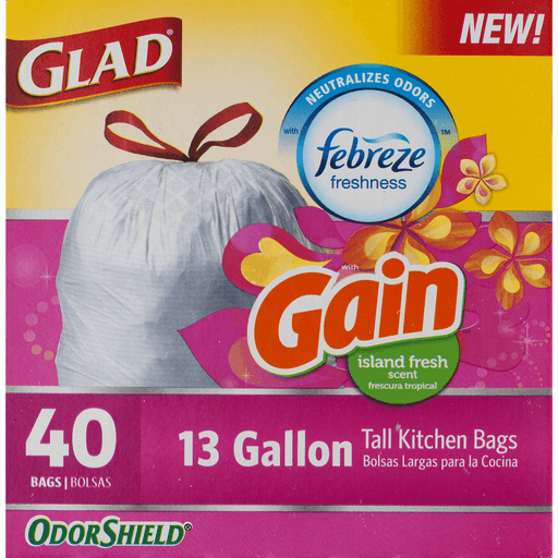 Kitchen ForceFlex Gain Island Fresh Scented Trash Bags