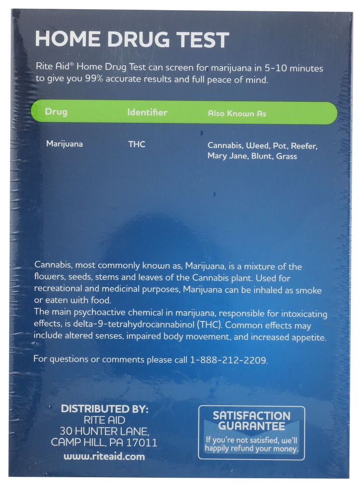 slide 2 of 2, Rite Aid Pharmacy Home Marijuana Drug Test, 1 ct