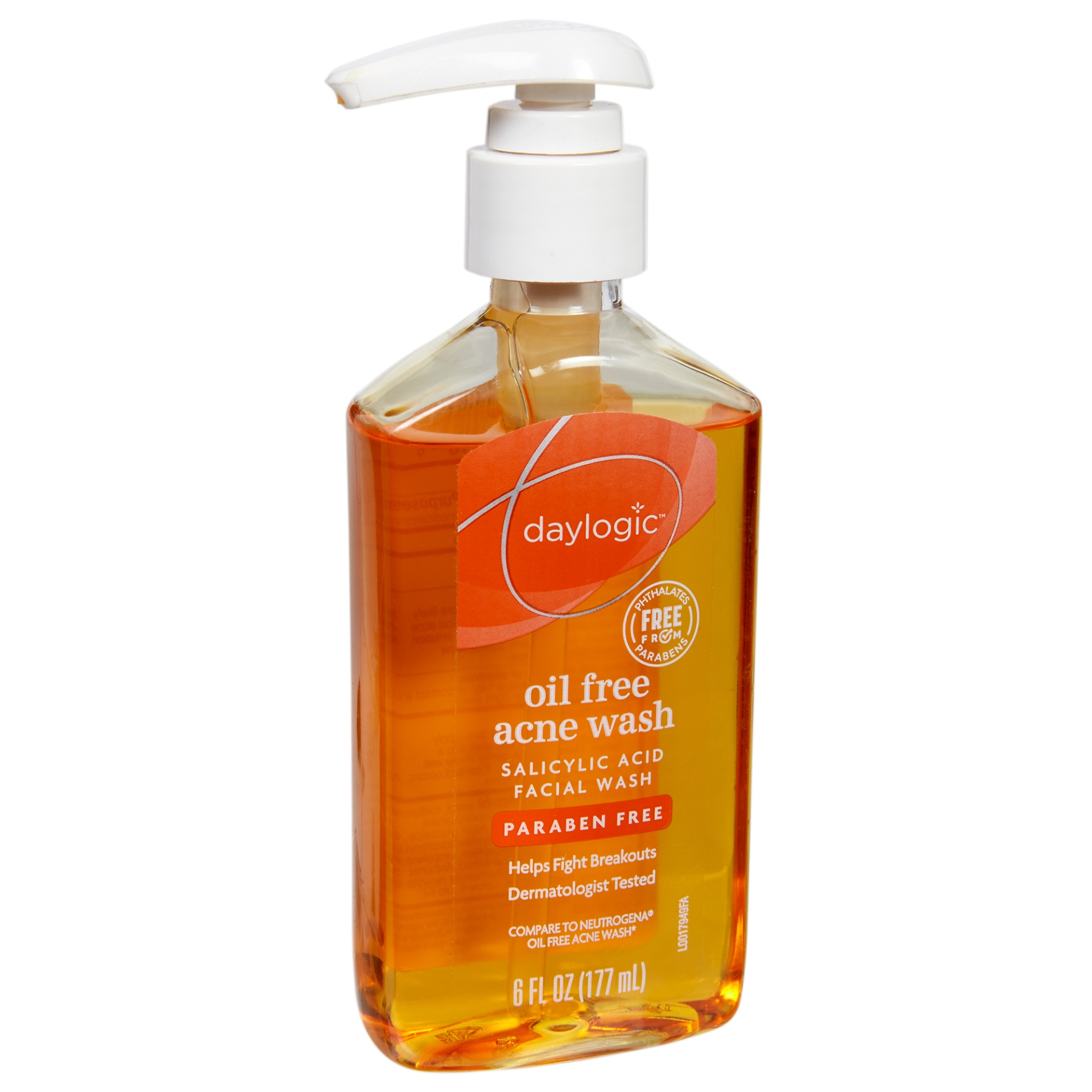 slide 3 of 3, Daylogic Oil Free Acne Face Wash, 6 fl oz