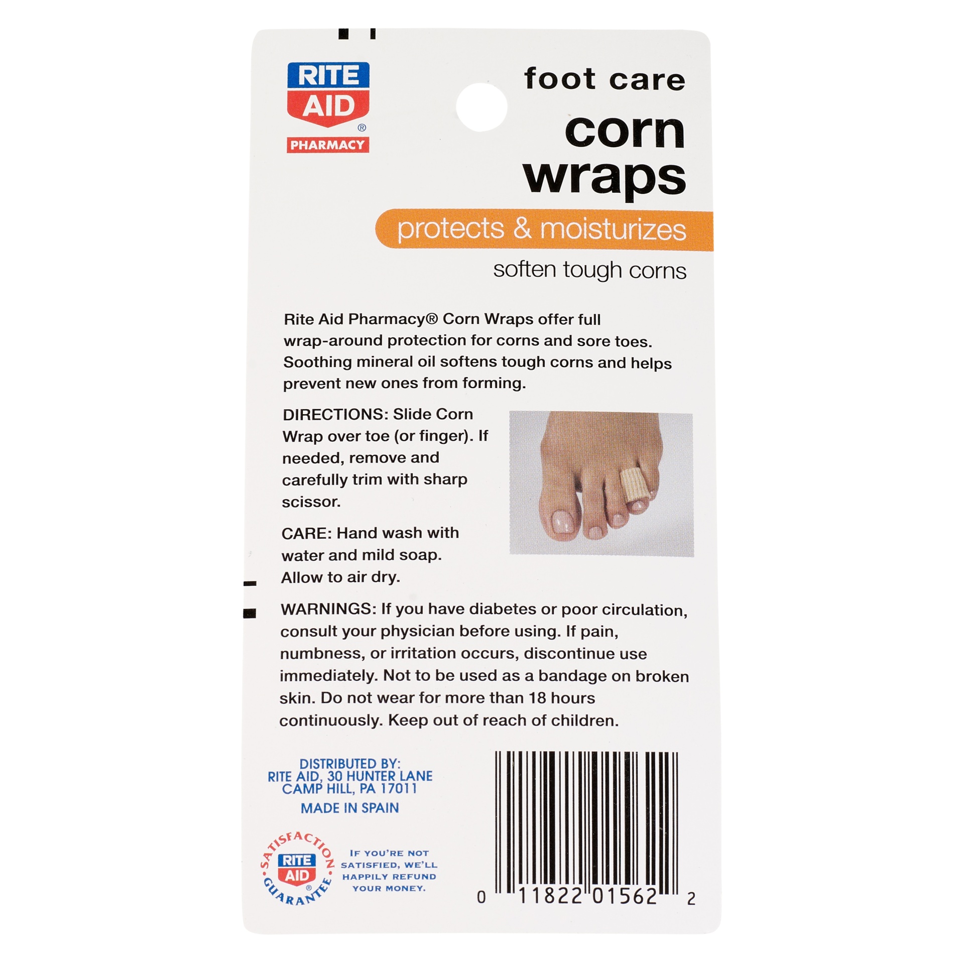 slide 2 of 2, Rite Aid Foot Care Corn Wraps, 3 ct