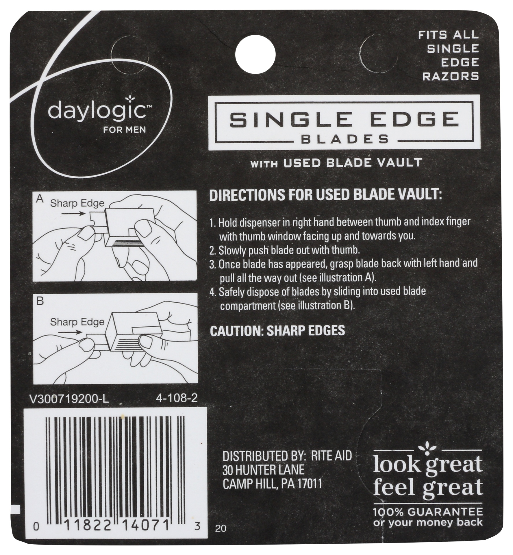 slide 2 of 2, Daylogic Single Edge Razors, 10 ct