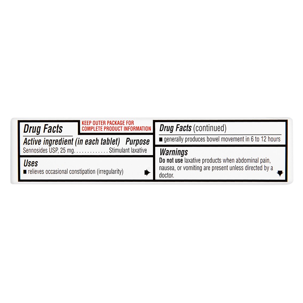 Rite Aid Maximum Strength Senna Laxative & Stool Softener Tablets 24 ct ...