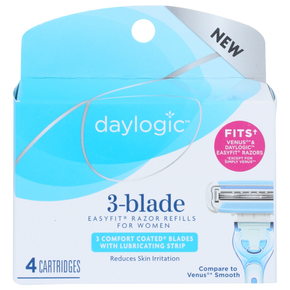 Daylogic Womens 3 Blade Easyfit Refills 4 ct Shipt