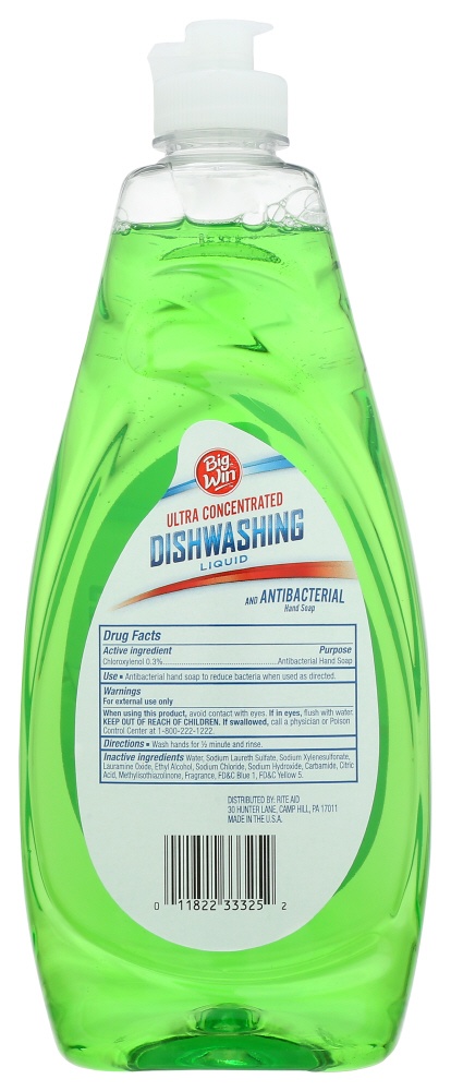 slide 2 of 2, Big Win Dish Liquid, Green Apple, 19.4 fl oz