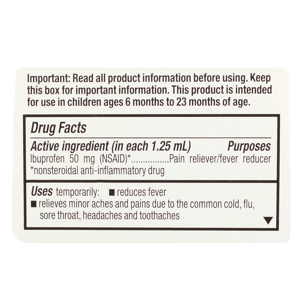 slide 5 of 5, Rite Aid Infants' Ibuprofen Drops, 50mg, 1 fl oz