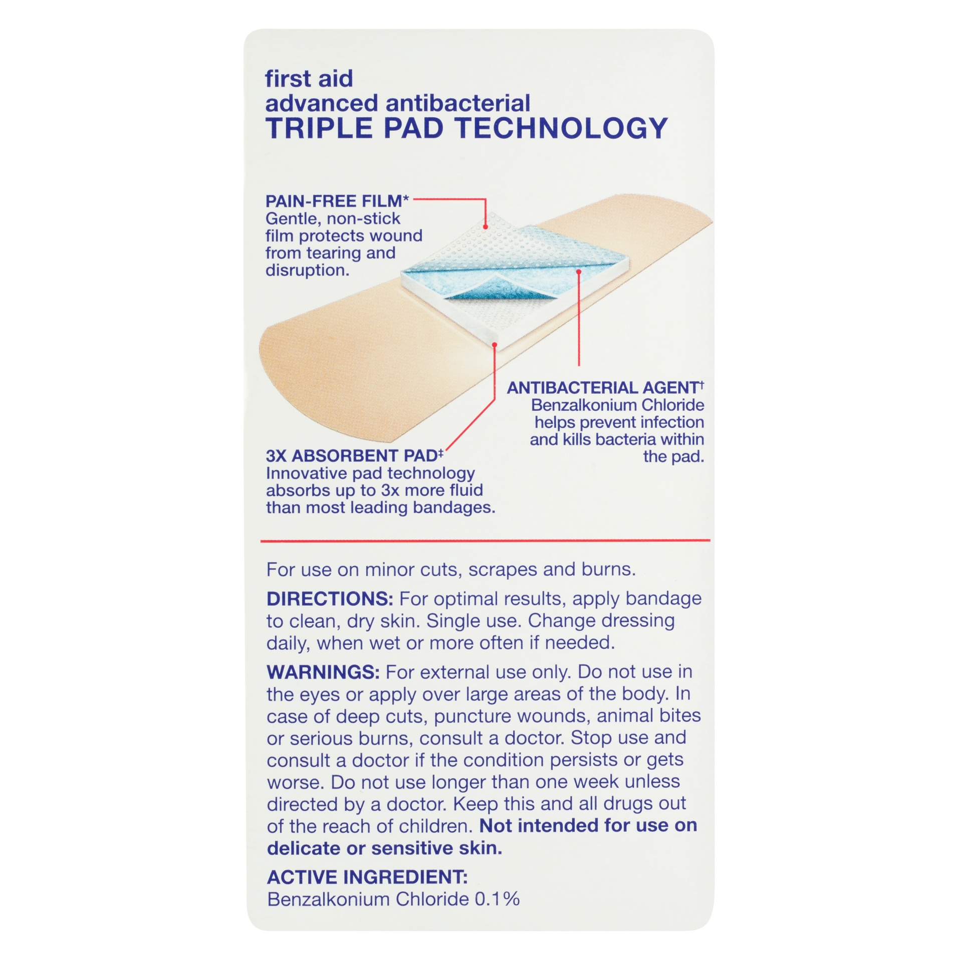slide 2 of 2, Rite Aid Advanced Antibacterial Waterproof Strong Strips, XL, 10 ct